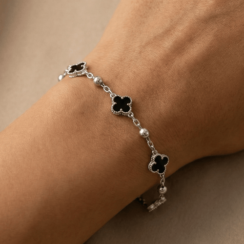 Clover Bracelet Silver - aishabanoco