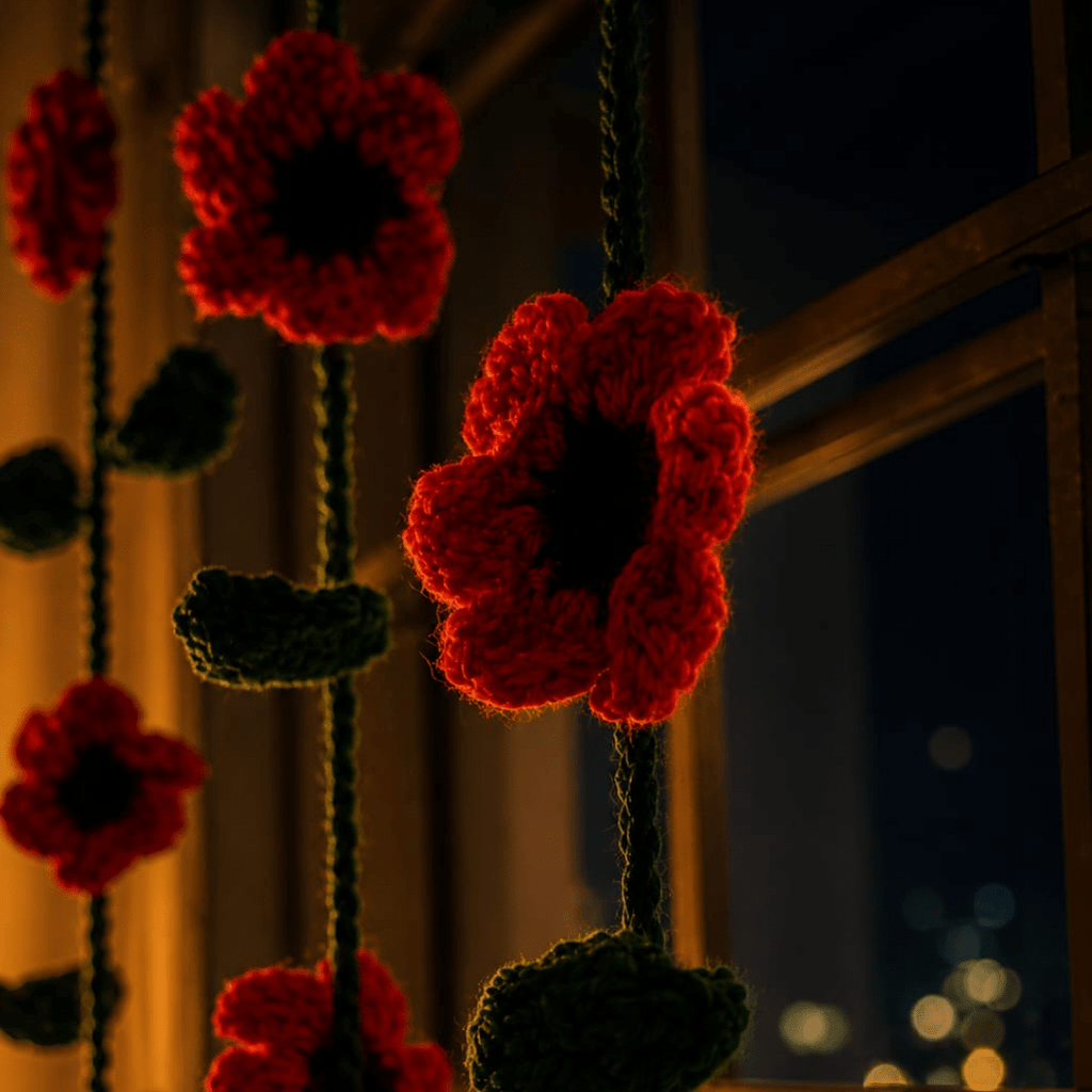 Crochet Bloom Garland - aishabanoco