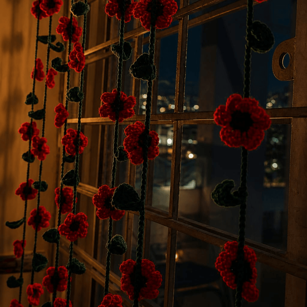 Crochet Bloom Garland - aishabanoco