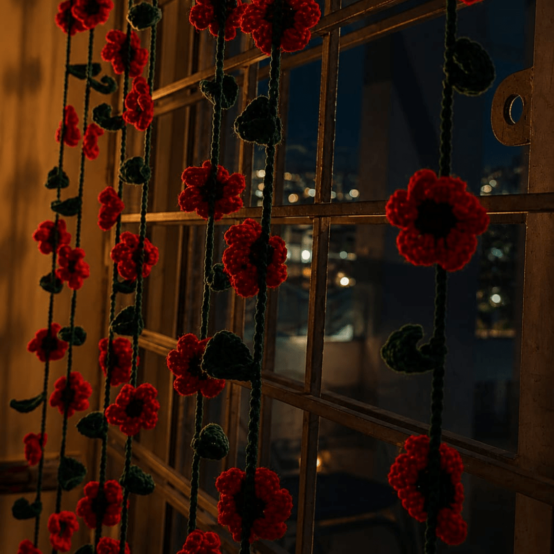 Crochet Bloom Garland - aishabanoco