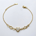 Shimmer Heart Bracelet - aishabanoco